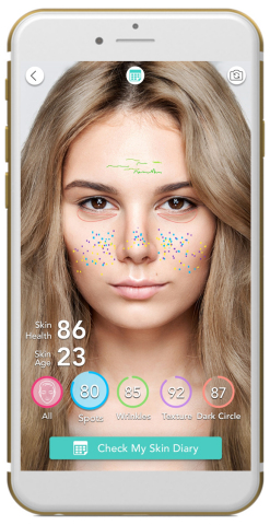 Perfect Corp.’s new skin diagnostic and tracking tool revolutionizes the modern beauty routine, bringing personalized skin assessment to the palm of your hand (Graphic: Business Wire)