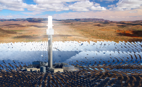 The first of its kind in Australia, the Aurora Solar Energy Project will utilise SolarReserve’s leading solar thermal technology with integrated molten salt energy storage (Photo: Business Wire)