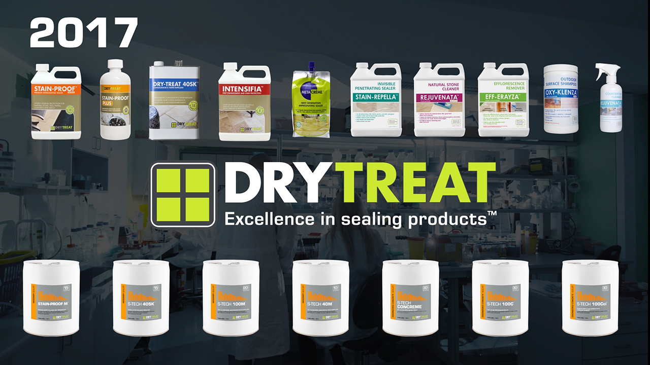 Introducing S-TECH, Dry-Treat's line-up of impregnating sealers for masonry and engineered concrete.
