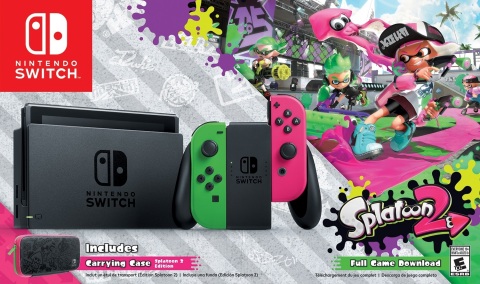 The bundle will be available starting Sept. 8 at a suggested retail price of $379.99 and offers fans in North America their first chance to get their hands on that Joy-Con color combination. (Graphic: Business Wire)