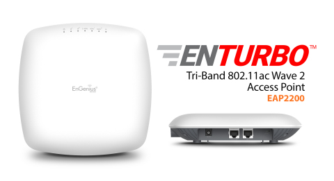 EnGenius EnTurbo Tri-Band 11ac Wave 2 Access Point(Graphic: Business Wire) 