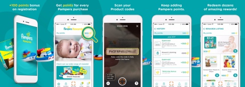The new Pampers® Rewards app is diaper savings, simplified (Photo: Business Wire)