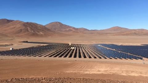 PV plant in Javiera, Chile (Photo: Business Wire)