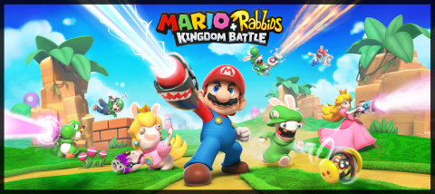 The Mario + Rabbids Kingdom Battle game will be available exclusively on the Nintendo Switch console on Aug. 29. (Graphic: Business Wire)