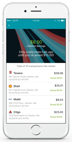 Pay with GasBuddy screenshot (Photo: Business Wire)