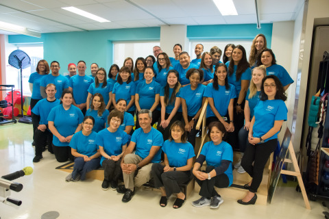 CHLA's Division of Rehabilitative Medicine includes a 1,750-square feet rehabilitation gym, which the team uses for physical and occupational therapy. (Photo by Children's Hospital Los Angeles)