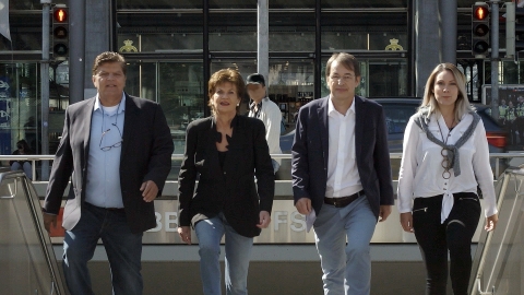 From left to right: Axel Schultze (Co-Founder and Board Member), Marita Schultze (Founding Member), Prof. Dr. René Zeier (Co-Founder and CEO), Manuela Rantra (Marketing Manager) (Photo: Business Wire)