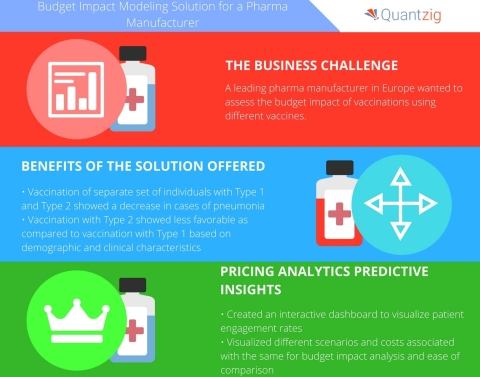 A leading pharma manufacturer in Europe wanted to assess the budget impact of vaccinations using different vaccines. (Graphic: Business Wire)