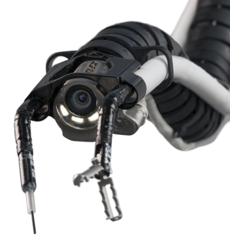 The Flex® Robotic System can operate in hard-to-reach places through a single small entry point. (Photo: Business Wire)