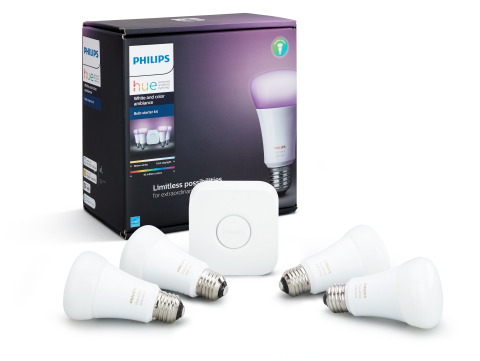 Smarten up your home, and discover all that light can do for your space and life with our new expanded Philips Hue starter kits, including four bulbs and the Philips Hue bridge.