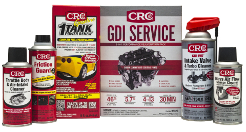 CRC® GDI Service Pack. Eliminate carbon at the 6 critical points: MAF Sensor, Throttle Body, Intake  ... 