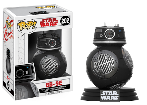 Funko POP! BB-9E Droid, one of hundreds of new products celebrating Star Wars: The Last Jedi launching around the world over the Force Friday II weekend. New Star Wars: The Last Jedi character BB-9E was revealed by fans at midnight openings in Sydney, AUS where the global celebration kicked off. (Photo: Business Wire)