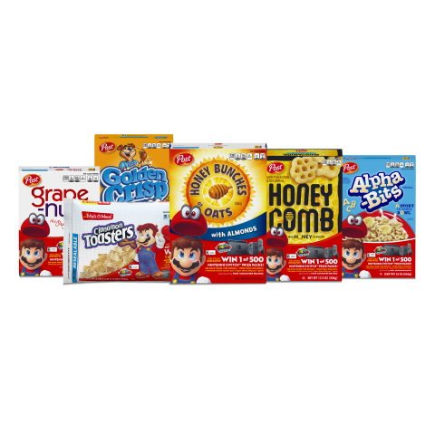 Nintendo and Post Consumer Brands Team Up for a ‘Super’ Cereal Promotion (Photo: Business Wire)
