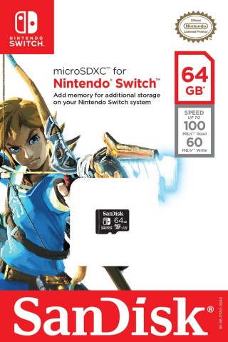 The Nintendo-licensed 64 GB and 128 GB microSDXC SanDisk memory cards will be available at select retail outlets starting in October 2017. (Photo: Business Wire)