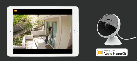Apple HomeKit now available on Logitech #Circle2 Wired cameras and mounts (Graphic: Business Wire)