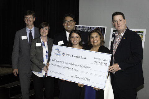The Economic Growth Business Incubator in Austin, Texas, was awarded $10,000 in Partnership Grant Program funds on September 15, 2017, from Texas Capital Bank and the Federal Home Loan Bank of Dallas. (Photo: Business Wire)