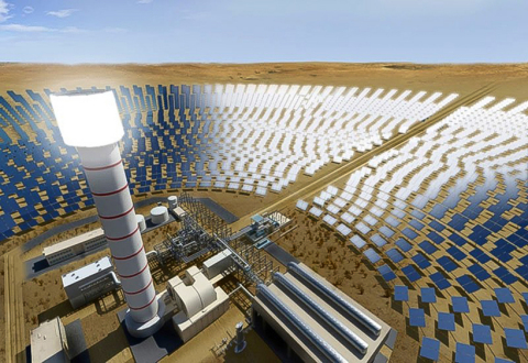 DEWA project will have the world’s tallest solar tower, measuring 260 metres (Photo: AETOS Wire)
