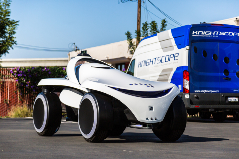 The K7 is a four-wheel form factor for an Autonomous Data Machine capable of traversing more difficult terrain and larger environments. (Photo: Business Wire)