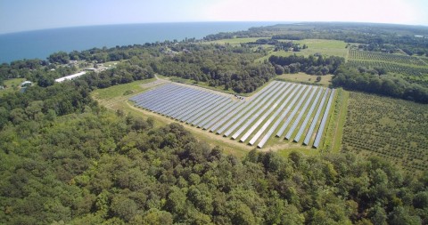 groSolar's Town of Ontario Solar Project. (Photo: Business Wire)