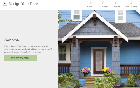 The Therma-Tru Benchmark brand, sold exclusively through Lowe’s, now offers new online resources to help homeowners select and install a new entry door. (Photo: Business Wire)