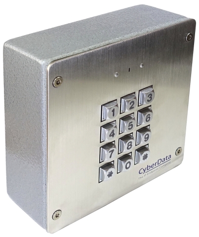 CyberData's New SIP Secure Access Control Keypad (Photo: Business Wire)
