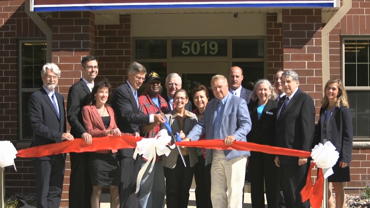 B-Roll of ribbon-cutting for Veterans East (Video: Adam Zuehlke).