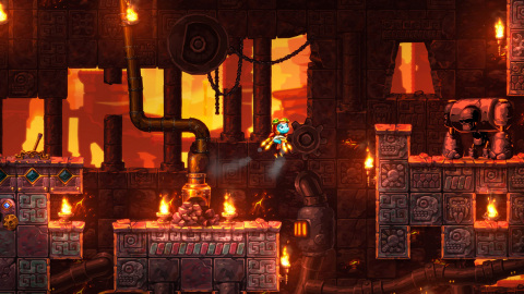 The SteamWorld Dig 2 game takes you on a platform mining adventure. (Photo: Business Wire)