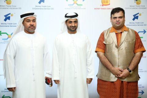 Mr. Faisal Almaazmi - Principal Advisor and Director of Greenland Capital Properties, H.E. Sheikh Juma Al Maktoum and Amit Lakhanpal (Photo: AETOS Wire)