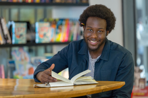 Caleb Femi, Meet With A Poem global ambassador Photograph: Lee Townsend (Photo: Business Wire)