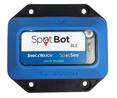 The SpotBot BLE makes the supply chain transparent. Once attached to the shipment, the SpotBot BLE measures and records temperature, humidity, tilt and shock, with the data visualized through a mobile application. (Photo: Business Wire)