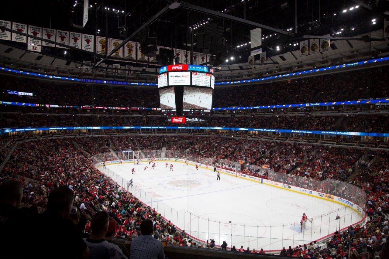 NHL Hockey Arenas - United Center - Home of the Chicago Blackhawks