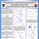 US Army Medical Research Institute for Infectious Diseases poster: "Antiviral potency of an extract from Nerium oleander"