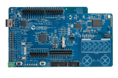 Pictured is the Cypress PSoC 6 BLE Pioneer Kit. (Photo: Business Wire)