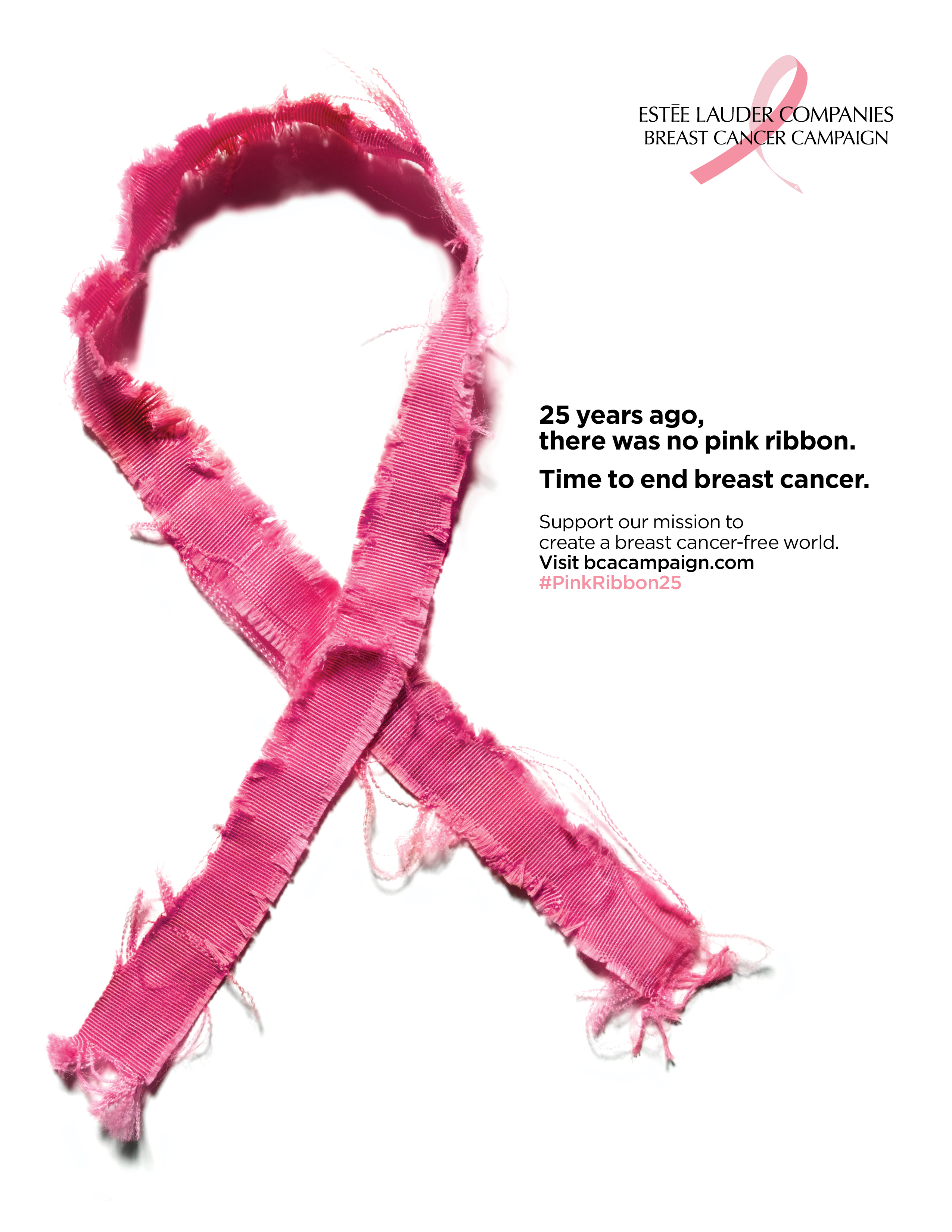 The Pink Ribbon Turns 25 The Estee Lauder Companies Breast