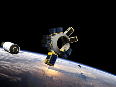 Spaceflight's SHERPA vehicle, a hosted payload and in-space transportation solution designed to take smallsats to orbit (Photo: Business Wire)