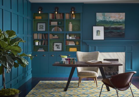 Sherwin-Williams 2018 Color of the Year, Oceanside SW 6496. (Photo: Business Wire)