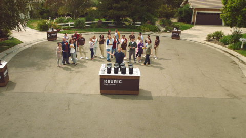 Keurig and James Corden are teaming up to show real-life coffee drinkers why they should ditch their drip for a Keurig® coffee maker, challenging them to Brew the Love™ in a fun and engaging series of TV, digital and social media videos. (Photo: Business Wire)
