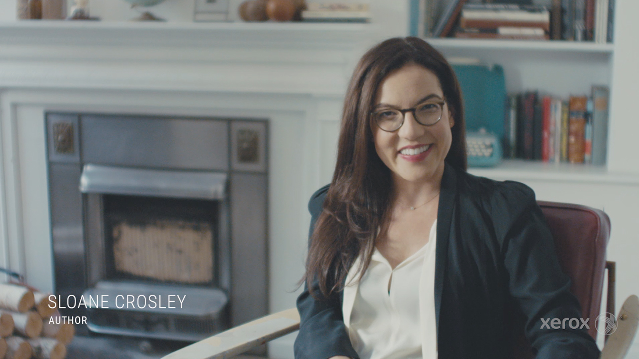 Sloane Crosley and the modern workplace: Sloane Crosley shares her experience in the modern workplace, from intern to assistant and publicist to author. See how she fulfills her role as the host of Xerox’s Project: SET THE PAGE FREE literary party.