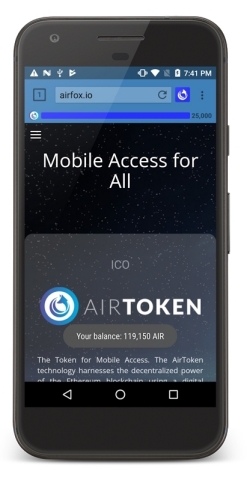The AirToken blockchain unlocks mobile access by connecting mobile airtime sponsors (advertisers and lenders) to prepaid mobile subscribers in emerging markets. (Photo: Business Wire)