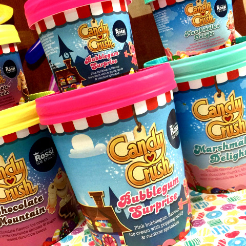 Candy Crush™ ice cream from Rossi (Photo: Business Wire)