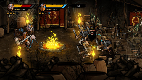 Help Britannia defeat the Romans in Wulverblade, a hardcore side-scrolling beat-’em-up game inspired by old arcade classics of the ’80s and ’90s. (Photo: Business Wire)