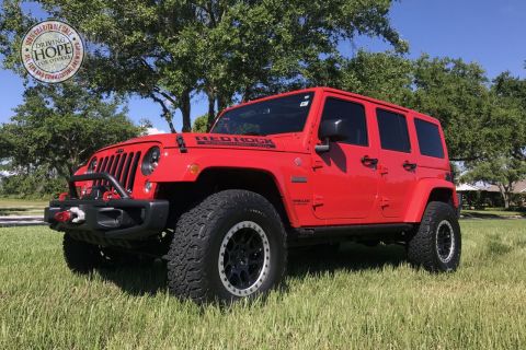 Barrett-Jackson, in conjunction with The NASCAR Foundation, today announced the charity sale of a 2016 Jeep Wrangler Red Rock Edition at Barrett-Jackson’s 10th Annual Las Vegas Auction. (Photo: Business Wire)