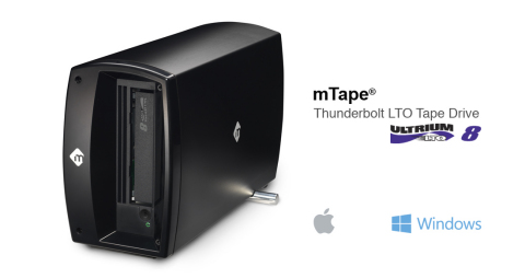 mLogic mTape LTO-8 - 12TB per data cartridge, 300 MB/second data transfer rate. (Graphic: Business Wire) 