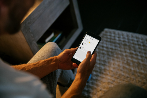 Use the Vivint Smart Home app to create custom lighting schedules for your home. (Photo: Business Wire)