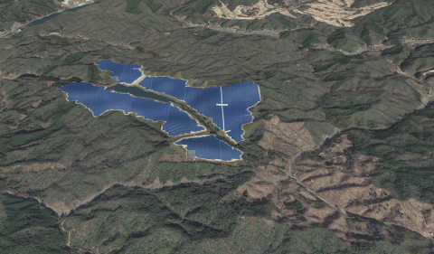 Toyota Mega Solar Power Plant - Image of completed plant (Graphic: Business Wire)