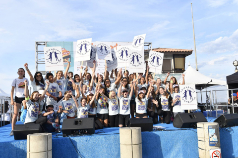 Friendship Foundation volunteers celebrate the 2016 Skechers Pier to Pier Friendship Walk. (Photo: Business Wire)