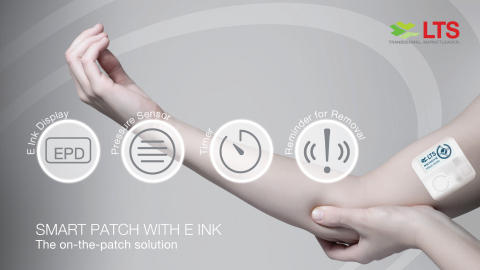 Smart Patch with E Ink: the on-the-patch solution. (Graphic: E Ink Holdings)