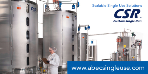 ABEC Custom Single Run (CSR®) Scalable Single-Use Solutions (Photo: Business Wire)