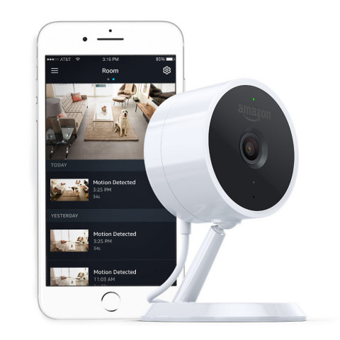 The all-new Amazon Cloud Cam, available for pre-order today at amazon.com/cloudcam. (Photo: Business Wire)