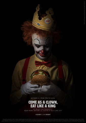 BURGER KING® Brand Invites an Army of Clowns to Celebrate Halloween (Photo: Business Wire)